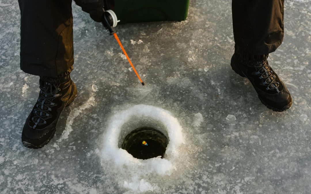 ice fishing hole
